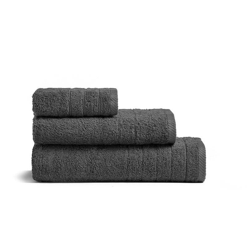 Πετσέτα Προσώπου 50X90 Melinen Fresca Dark Grey (50x90)