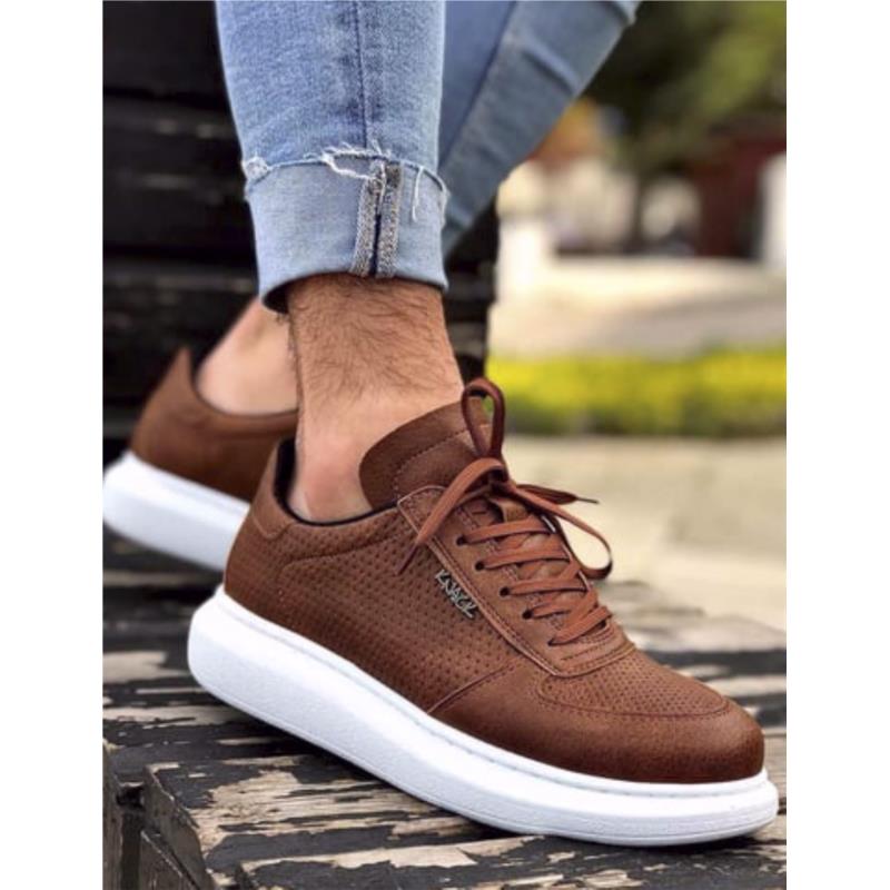 Ανδρικά ταμπά Sneakers δερματίνη ανάγλυφο σχέδιο 0422020T