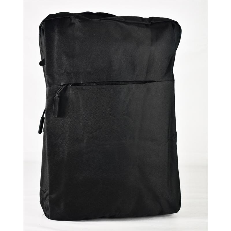 Ανδρική τσάντα πλάτης μαύρη με φερμουάρ