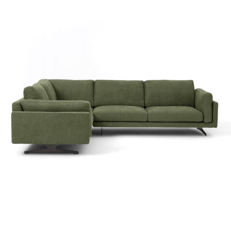 Γωνιακός καναπές από βισκόζη-πολυέστερ Μ227xΠ289xΥ82cm
