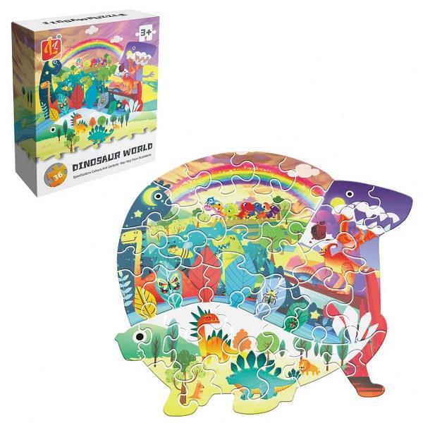 Παζλ 36τμχ Dinosaur World Σε Κουτί 11x4x13εκ. Toy Markt 69-1859 - Toy Markt - 69-1859