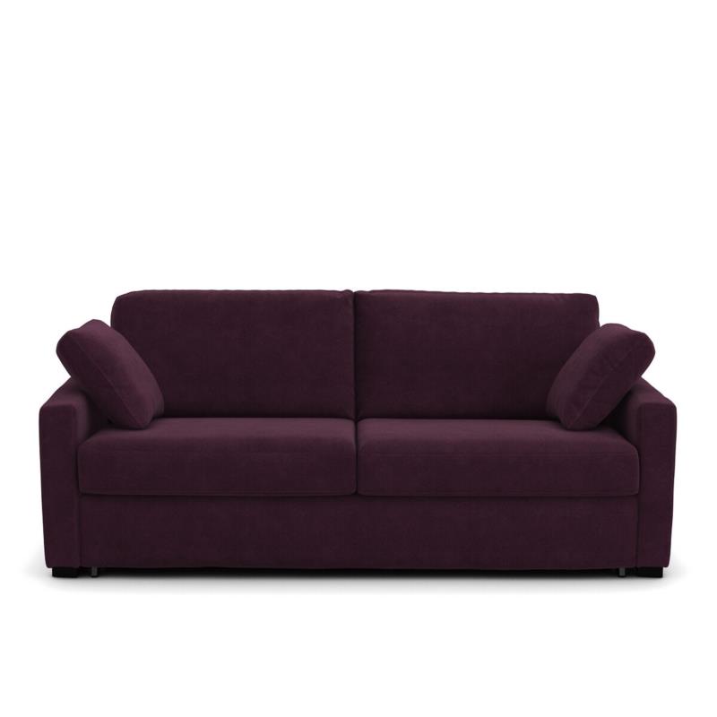 Καναπές-κρεβάτι από βελούδο με λάτεξ στρώμα