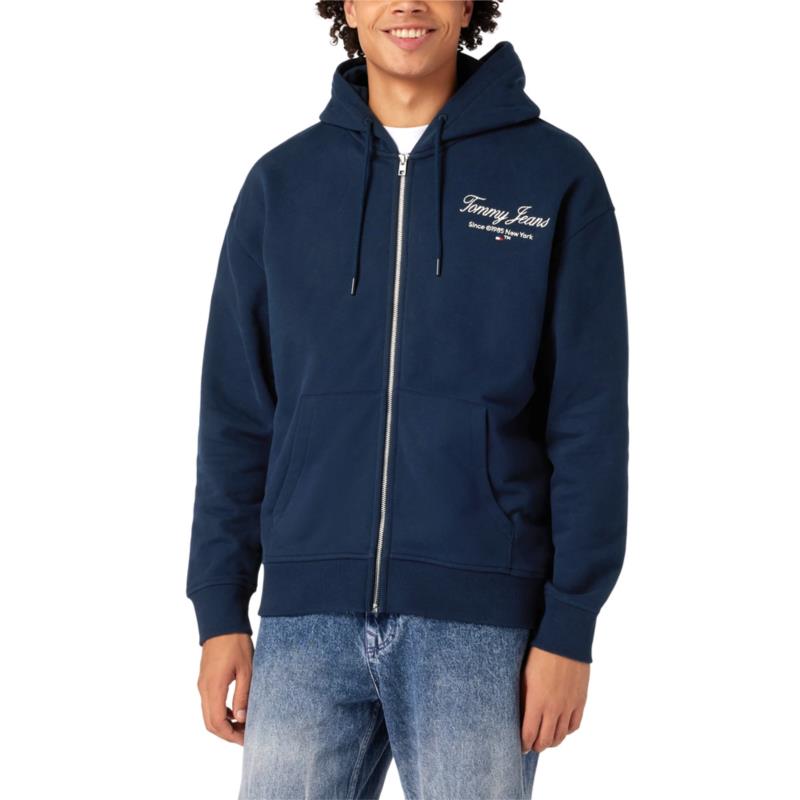 TOMMY JEANS LUXE RELAXED FIT ZIP HOODIE MEN
