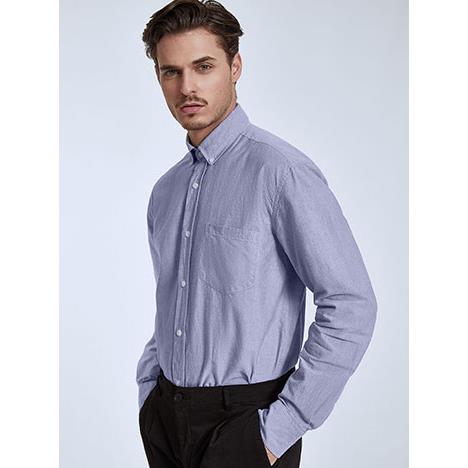 Βαμβακερό ανδρικό πουκάμισο με τσέπη WQ1010.3011+2