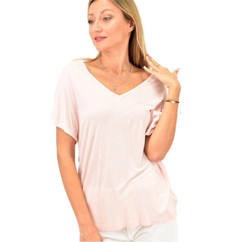 Plus Size μπλούζα Απαλό Ροζ 347