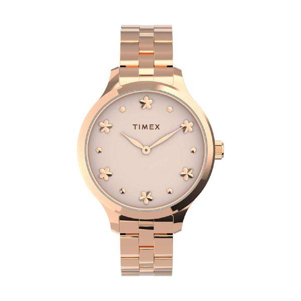Timex Trend Peyton Rose Gold Stainless Steel Bracelet Ρολόι Χειρός