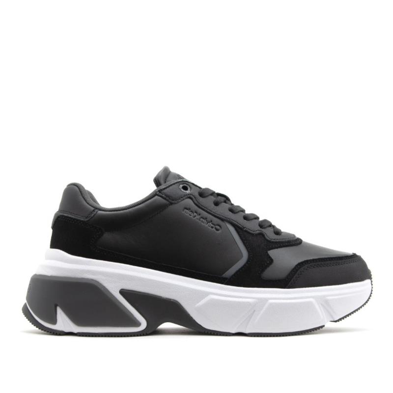 Ανδρικά Δερμάτινα Sneakers Calvin Klein HM0HM01294 BEH Μαύρα