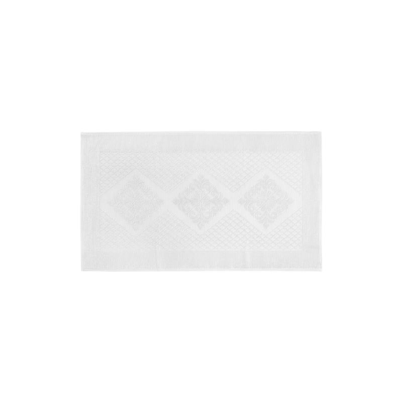 Coincasa χαλάκι μπάνιου με γεωμετρικό σχέδιο 60 x 90 cm - 006679724 Λευκό