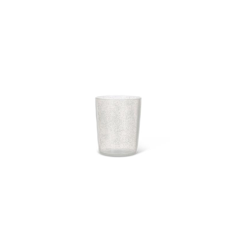 Coincasa ποτήρι νερού από πλαστικό με σχέδιο φουσκάλες 9 χ 9 cm - 007249568 Διάφανο