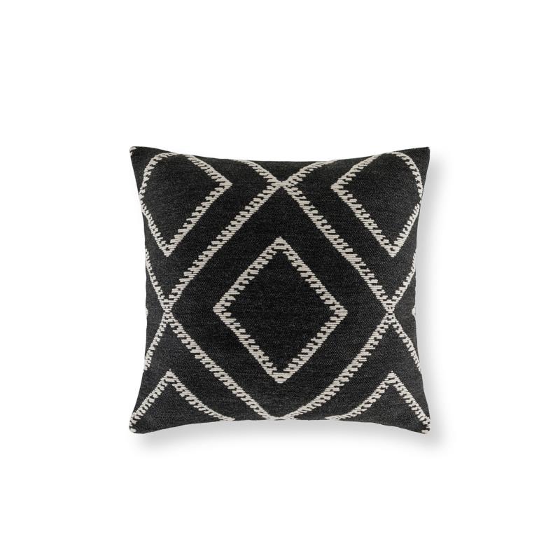 Coincasa διακοσμητικό μαξιλάρι με γεωμετρικό σχέδιο 50 x 50 cm - 007255755 Μαύρο