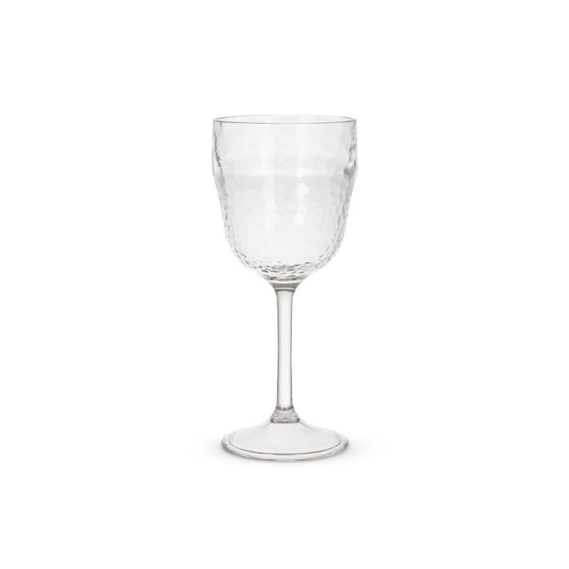 Coincasa ποτήρι γυάλινο κολωνάτο με σφυρήλατο εφέ 20 x 9 cm - 007258620 Πορτοκαλί