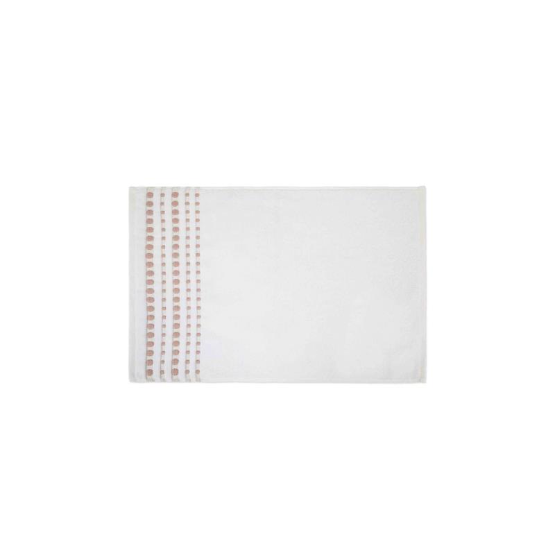 Coincasa πετσέτα χεριών με ανάγλυφο κέντημα 60 x 40 cm - 007359591 Λευκό