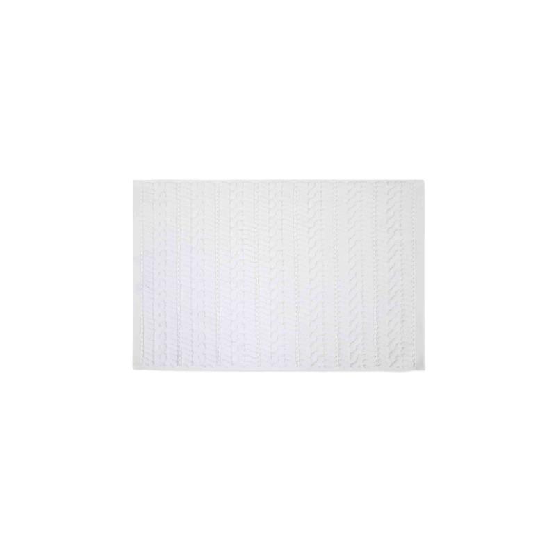 Coincasa πετσέτα χεριών με ανάγλυφο κέντημα 60 x 40 cm - 007359613 Λευκό