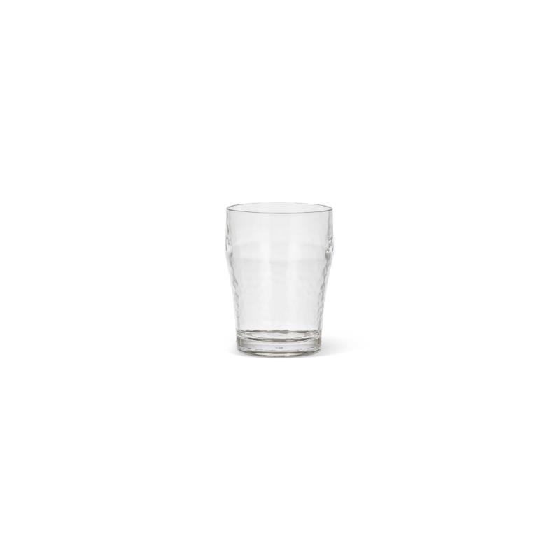 Coincasa πλαστικό ποτήρι με hammered effect 12 x 9 cm - 007365431 Διάφανο