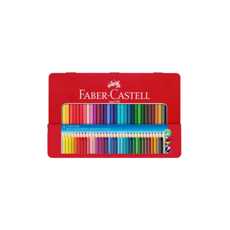 Faber-Castell Μεταλλική κασετίνα Grip σετ των 36 - 077112435/