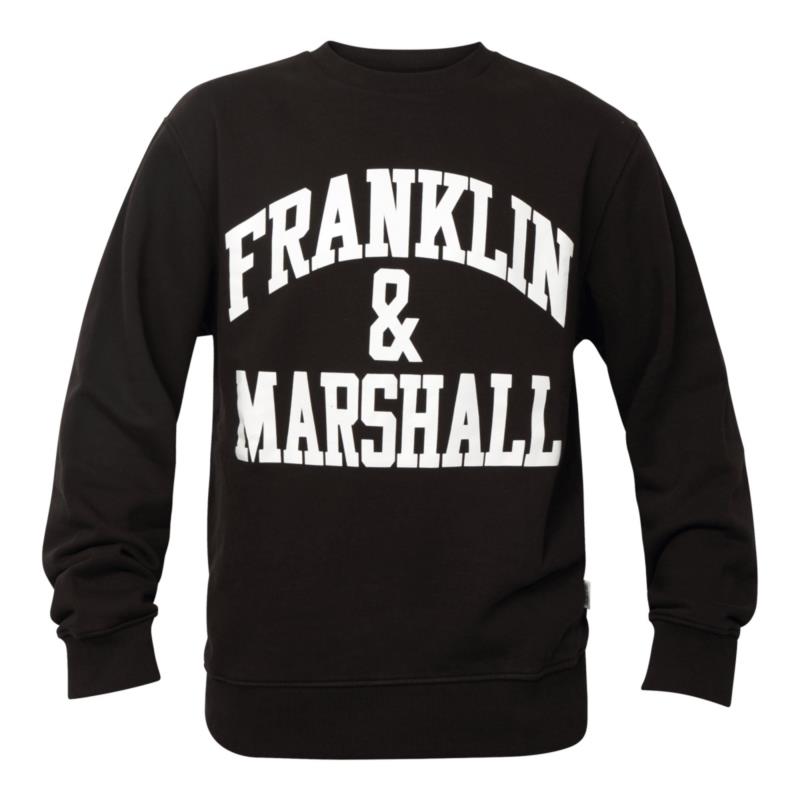 Franklin & Marshall FM BRUSHED COTTON FLEECE Μαύρο