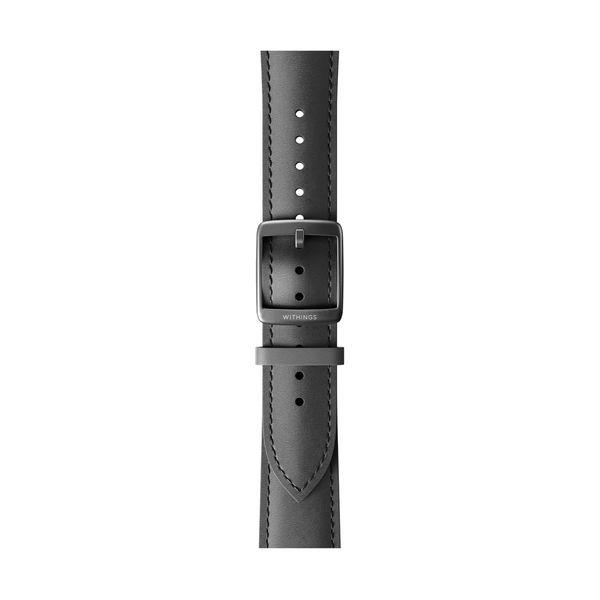 Withings Leather Wristband Black 20mm Λουράκι Smartwatch