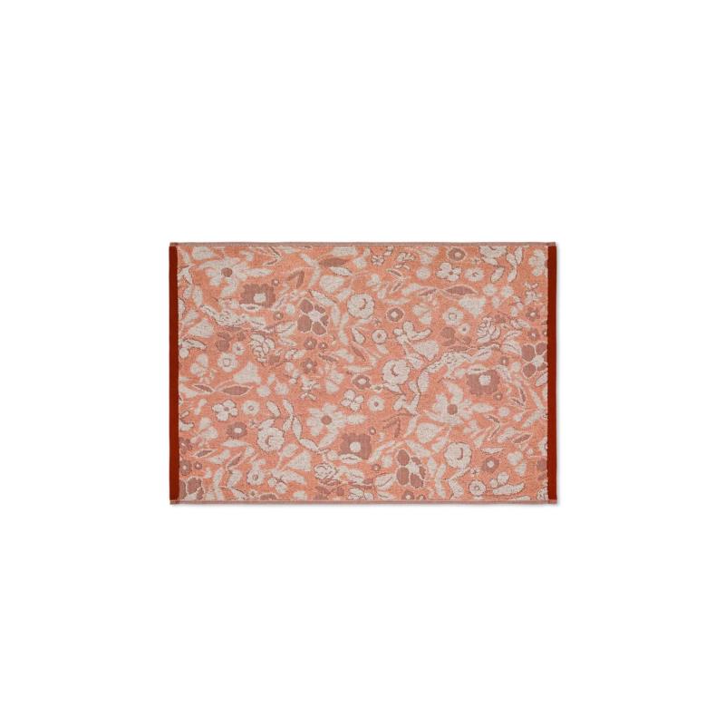 Coincasa πετσέτα χεριών βαμβακερή με floral motif 60 x 40 cm - 007377559 Κοραλί