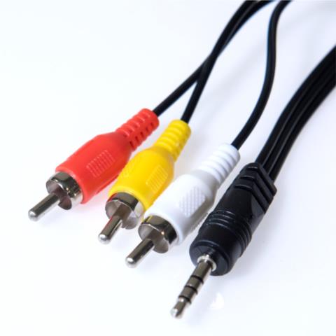 Καλώδιο 3.5mm-17mm Σε 3 AV RCA 1m OSIO OSK-1116