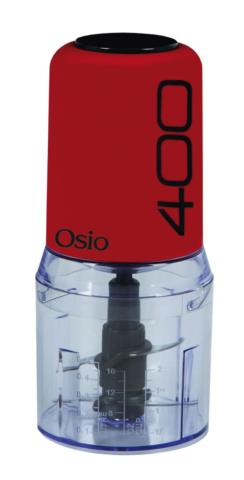 Πολυκόφτης Osio Omc-2312r 2 Λεπιδες Κοκκινο 400w