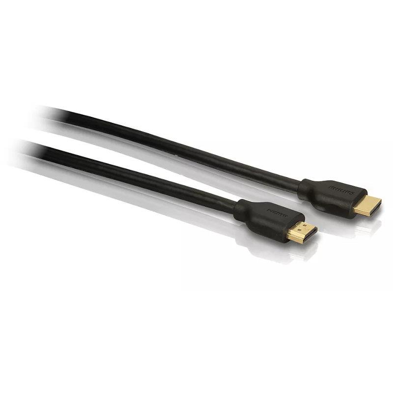 Επιχρυσωμένο Καλώδιο HDMI High Speed 4K Με Ethernet Αρσενικό Σε Αρσενικό 1.8m PHILIPS SWV5401H/GRS