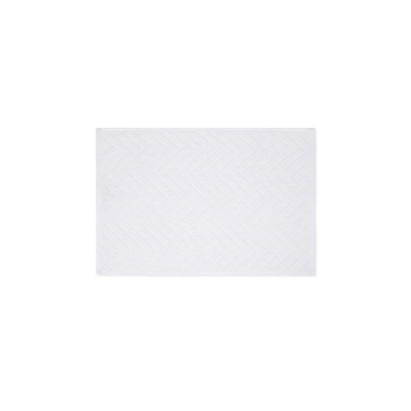 Coincasa πετσέτα χεριών μονόχρωμη με zig zag pattern 60 x 40 cm - 007396685 Λευκό