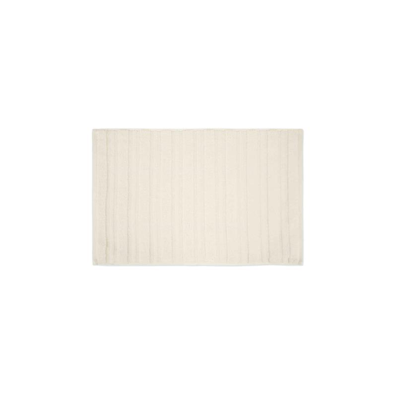 Coincasa πετσέτα χεριών μονόχρωμη με ανάγλυφες ρίγες 60 x 40 cm - 007358592 Λευκό