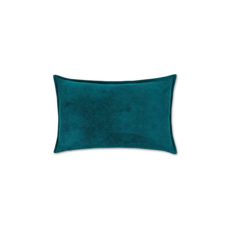 Coincasa διακοσμητικό μαξιλάρι μονόχρωμο με ανάγλυφο σχέδιο 55 x 35 cm - 007377821 Πετρόλ
