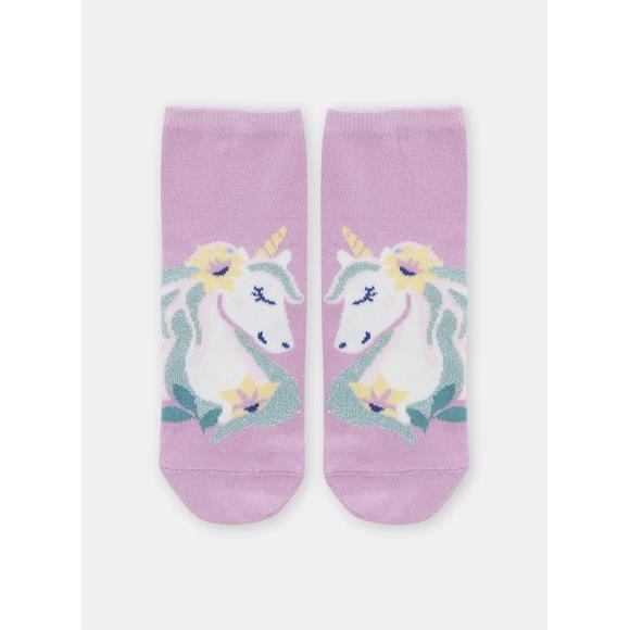 Παιδικές Κάλτσες για Κορίτσια Μωβ Unicorn - ΜΩΒ