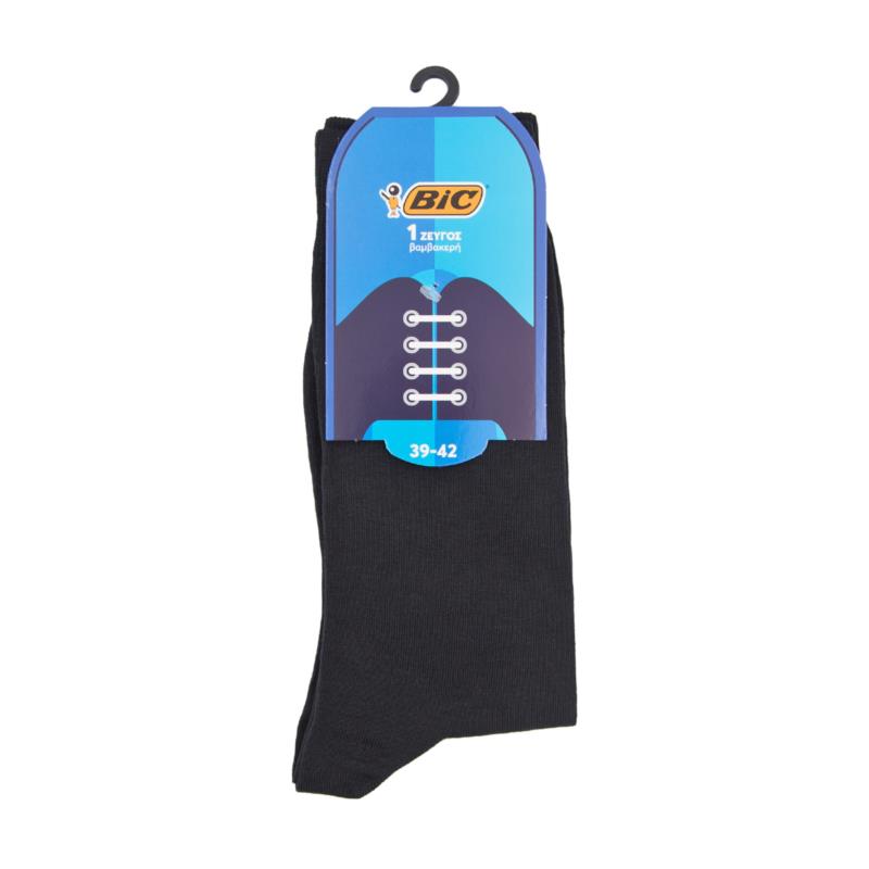 Κάλτσες Ανδρικές Μαύρες (Νο 39-42) Anzio BIC (1 ζευγάρι)