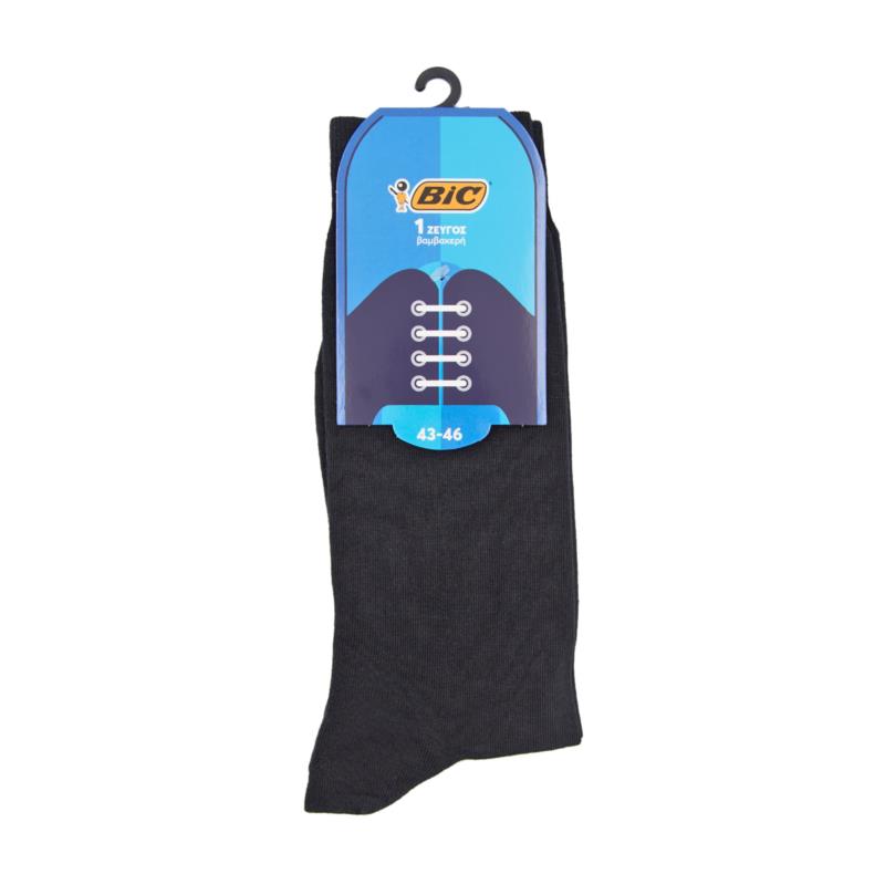 Κάλτσες Ανδρικές Μαύρες (Νο 43-46) Anzio BIC (1 ζευγάρι)