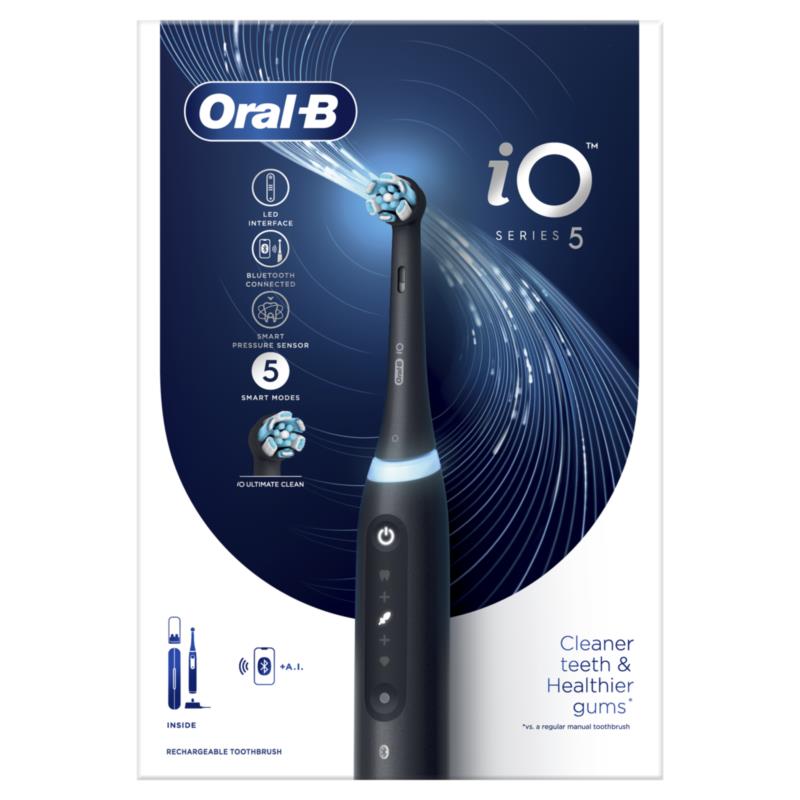 Ηλεκτρική Οδοντόβουρτσα iO5 Magnetic Black από την Braun Oral-B (1 τεμ)