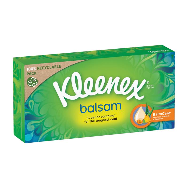 Χαρτομάντηλα επιτραπέζια Balsam Kleenex (72φ / 169 g)