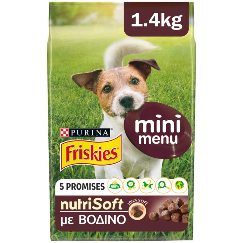 Friskies Mini Menu nutrisoft βοδινό (1,4 kg)