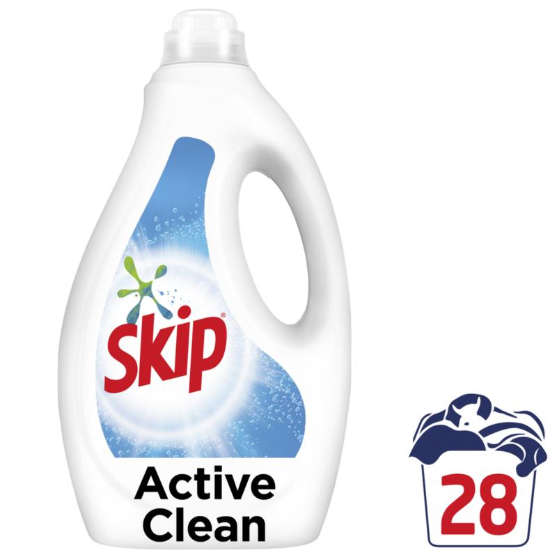 Υγρό Απορρυπαντικό Ρούχων Active Clean Skip (28 μεζ)