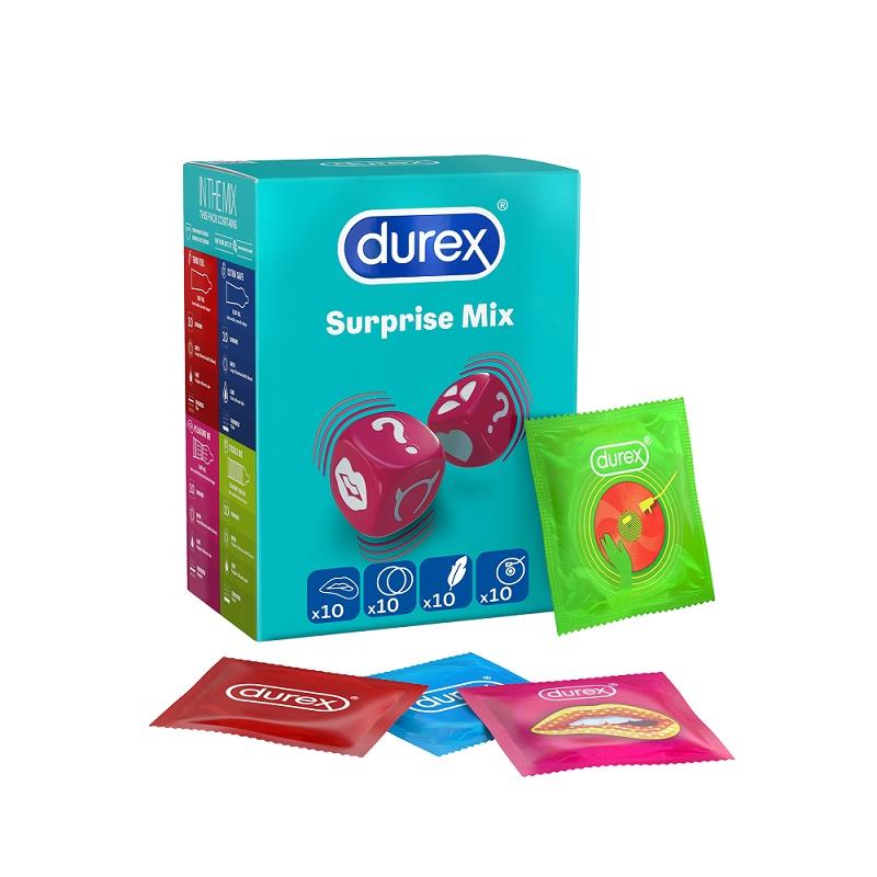 Προφυλακτικά Surprise Me Ποικιλία Durex (40 τμχ)