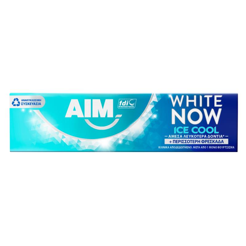 Οδοντόκρεμα White Now Ice Cool Mint Aim (75 ml)
