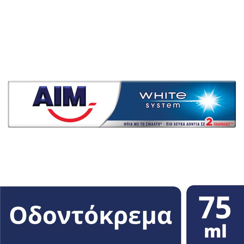 Οδοντόκρεμα White System Aim (75 ml)