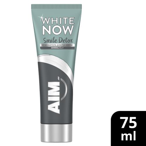 Οδοντόκρεμα White Now Smile Detox Charcoal AIM (75ml)