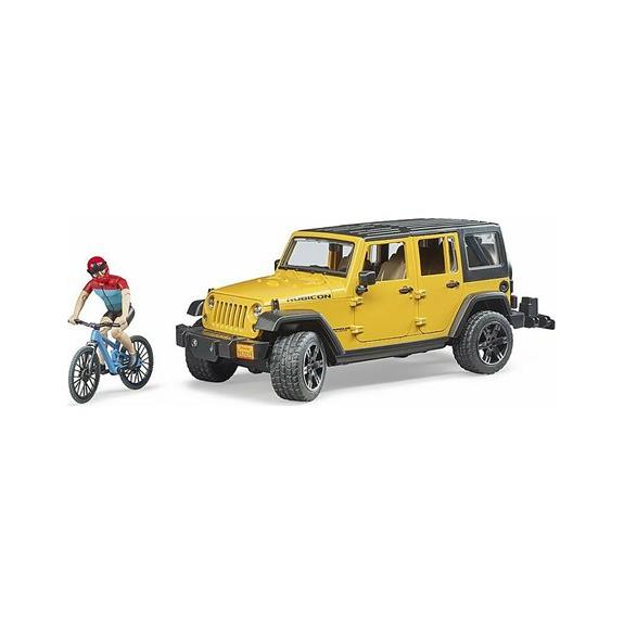 Bruder Αυτοκινητο Jeep Rubicon & Ποδηλατο Με Αναβατη - BR002543