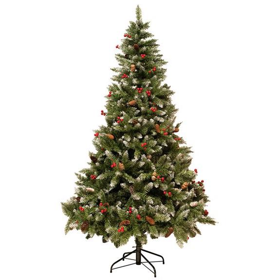 V. Christakopoulos Χριστουγεννιάτικο Δέντρο Merry Berry Με Χιόνι & Κουκουνάρι 210εκ - 67125-2