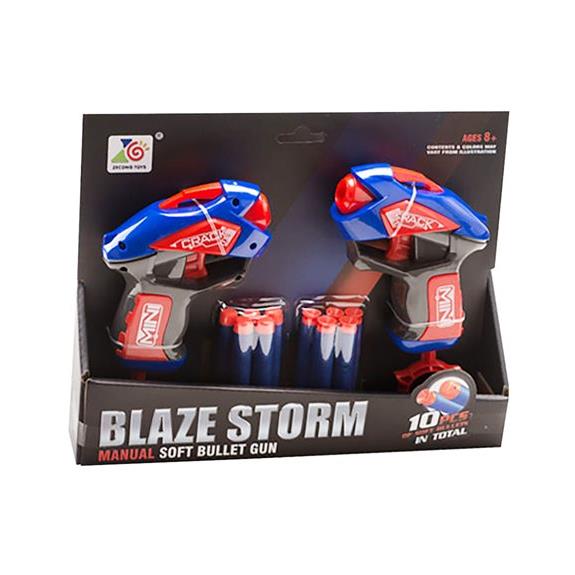 BlablaToys D.I Σετ 2 Mini Πιστόλια Blaze Storm Crack Με Σφαίρες - 7077072