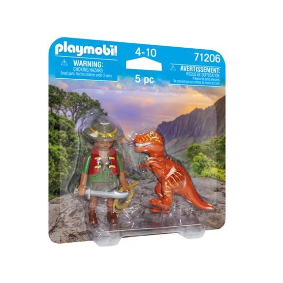 Playmobil Duopack Εξερευνητης Και T-Rex - 71206