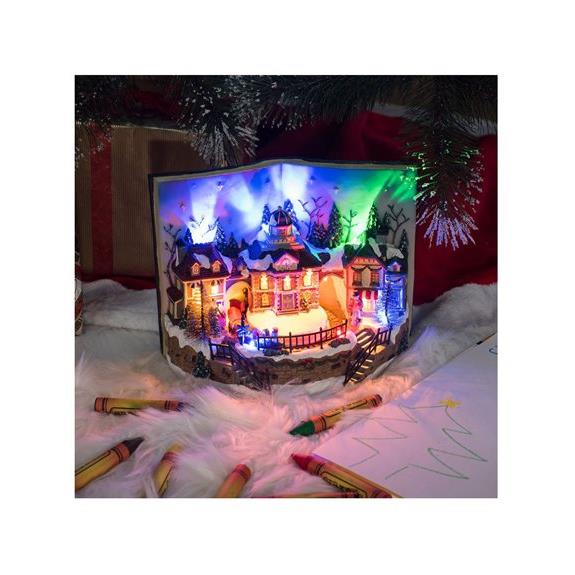 V. Christakopoulos Χριστουγεννιατικο Διακοσμητικο Βιβλιο Με LED, Μουσικη Και Κινηση - 98322