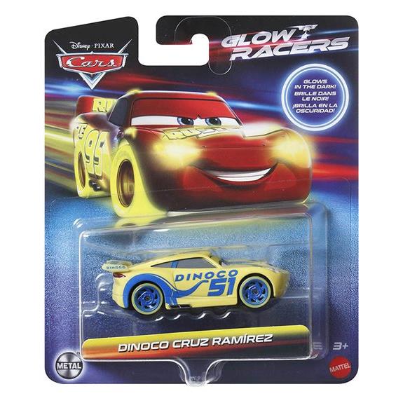 Mattel Αυτοκινητάκι Disney Cars Glow Racers Dinoco Cruz Ramirez - HPG81