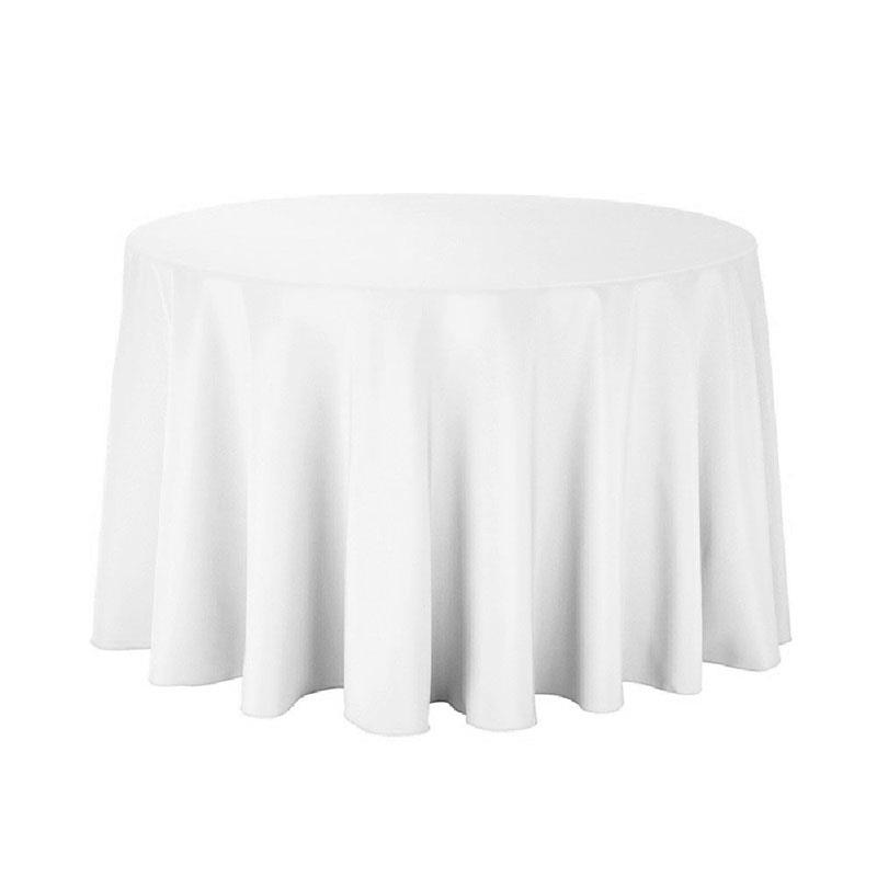 Τραπεζομάντηλο Ροτόντα Φ300εκ. Polyester Plain Line White (Σετ 6 Τεμάχια) (Ύφασμα: Polyester, Χρώμα: Λευκό) - OEM - 5201847012392