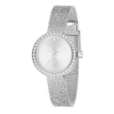 U.S. POLO Astrid Crystals - USP8212ST, Silver case with Stainless Steel Bracelet