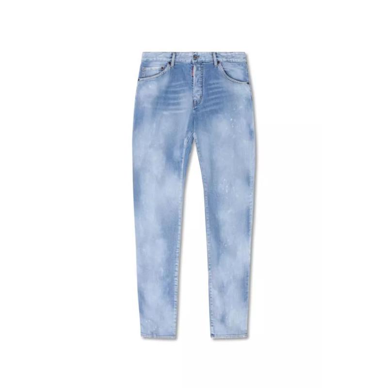 Dsquared² Light Blue Cotton Jeans & Pant DS-10376 IT52