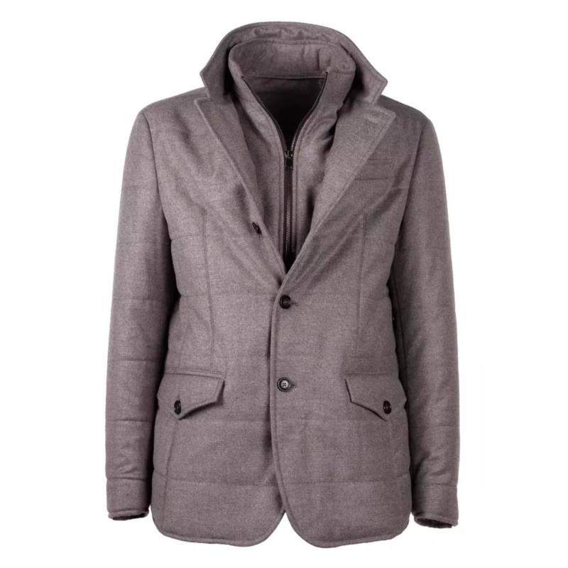 Made in Italy Gray Wool Jacket LO-10505 IT48