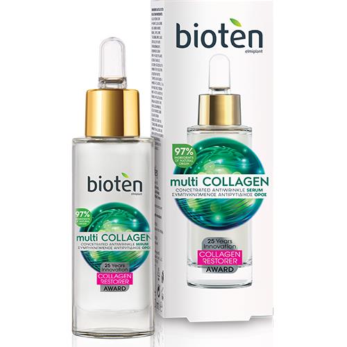 Συμπυκνωμένος Αντιρυτιδικός Ορός Multi Collagen Bioten (30ml)